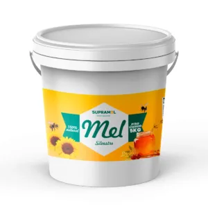 Mel puro de abelha silvestre balde 5kg – cor até 85mm – Supramel
