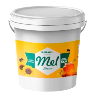 Mel puro de abelha silvestre balde 5kg – cor até 85mm – Supramel