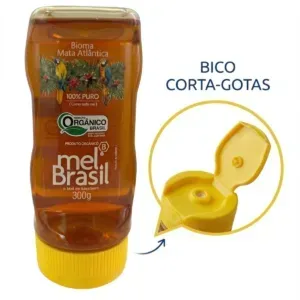 Mel Puro Silvestre Orgânico 300g - Melbras (linha Mel Brasil)