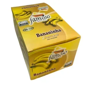 Bananinha Famoso Cremosa 30g Caixa 24 Unidades – Com Açucar