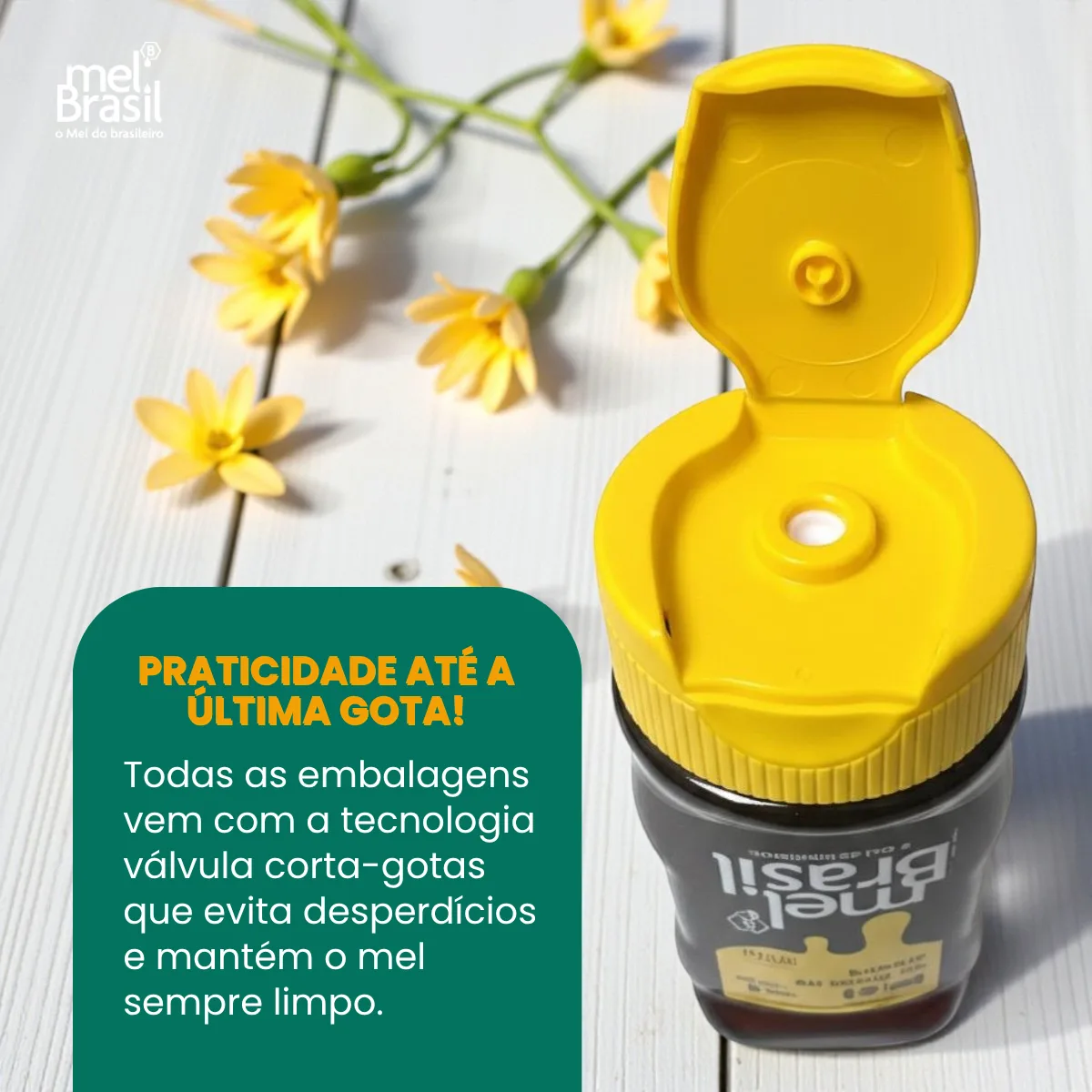 Mel Puro Flores De Aroeira 300g - Melbras (linha Mel Brasil) - Imagem 6
