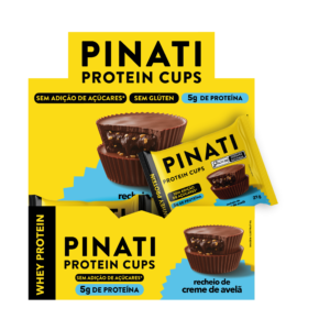 Pinati Protein Cups Creme De Avelã Unitário 21g- Cx Com 18un