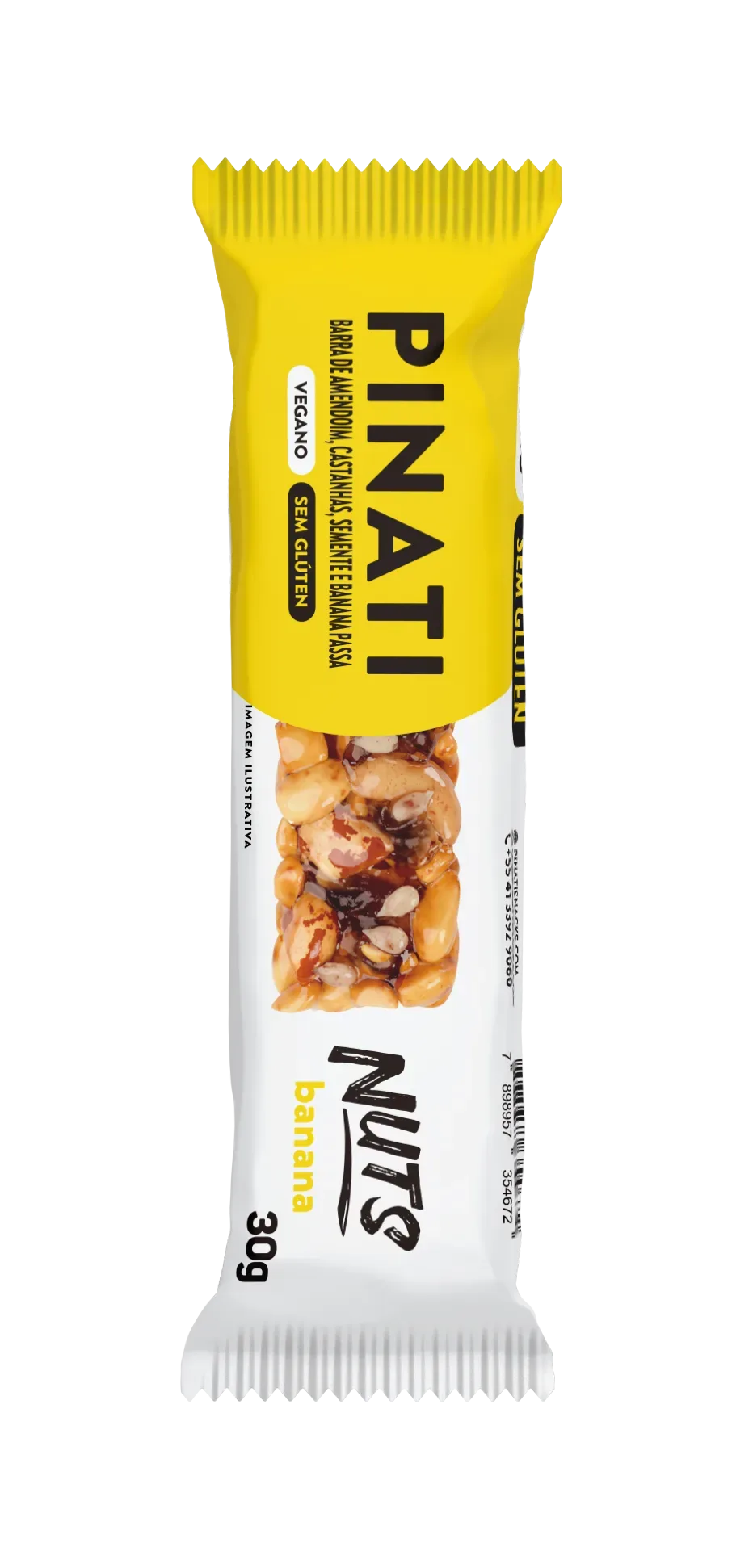 Barra De Nuts Pinati Banana 600g Display (20x30g) - Imagem 2