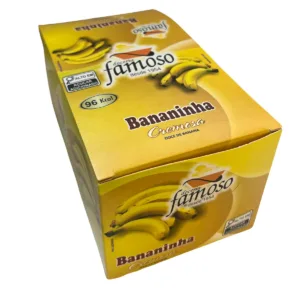 Bananinha Famoso Cremosa 30g Caixa 24 Unidades - Com Açucar