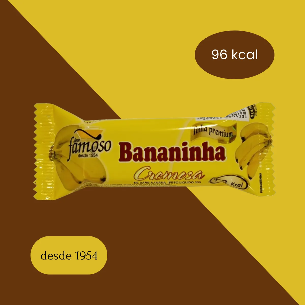 Bananinha Famoso Cremosa 30g Caixa 24 Unidades - Com Açucar - Imagem 6