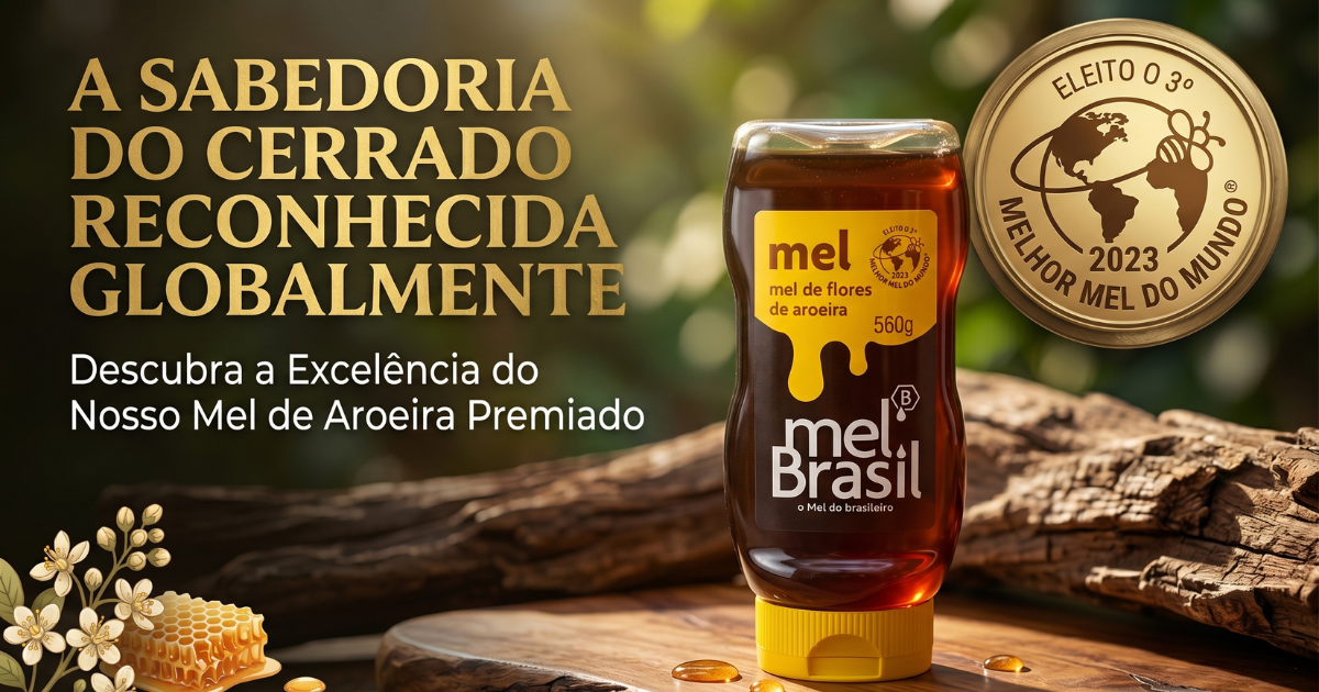 Mel de aroeira Mel Brasil 560g bisnaga squeeze com tampa amarela