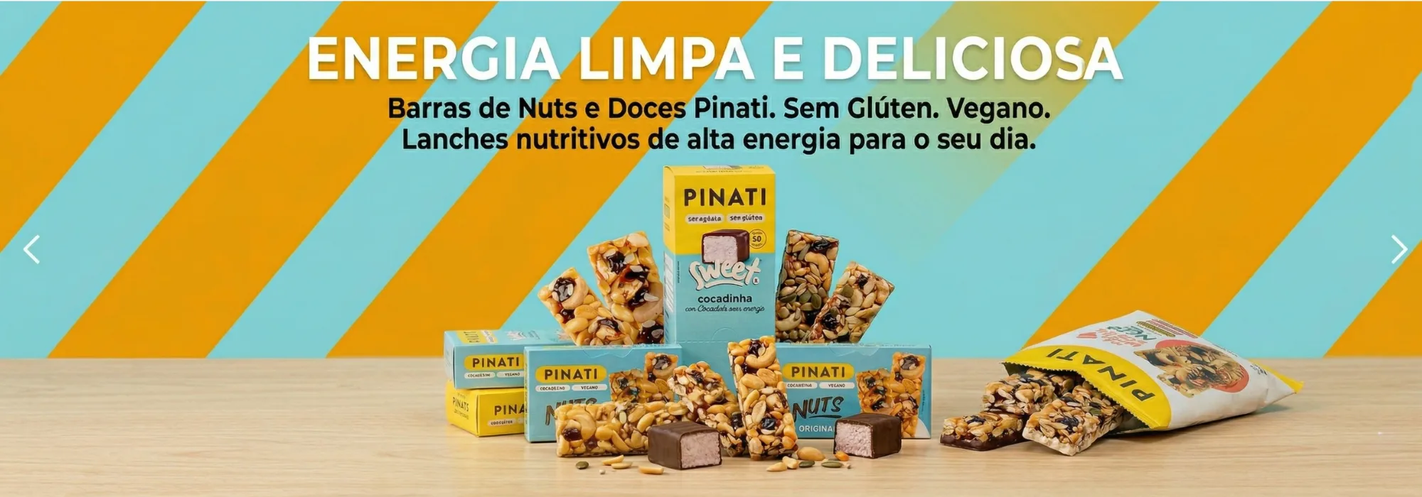 Linha Pinati com barras e doces