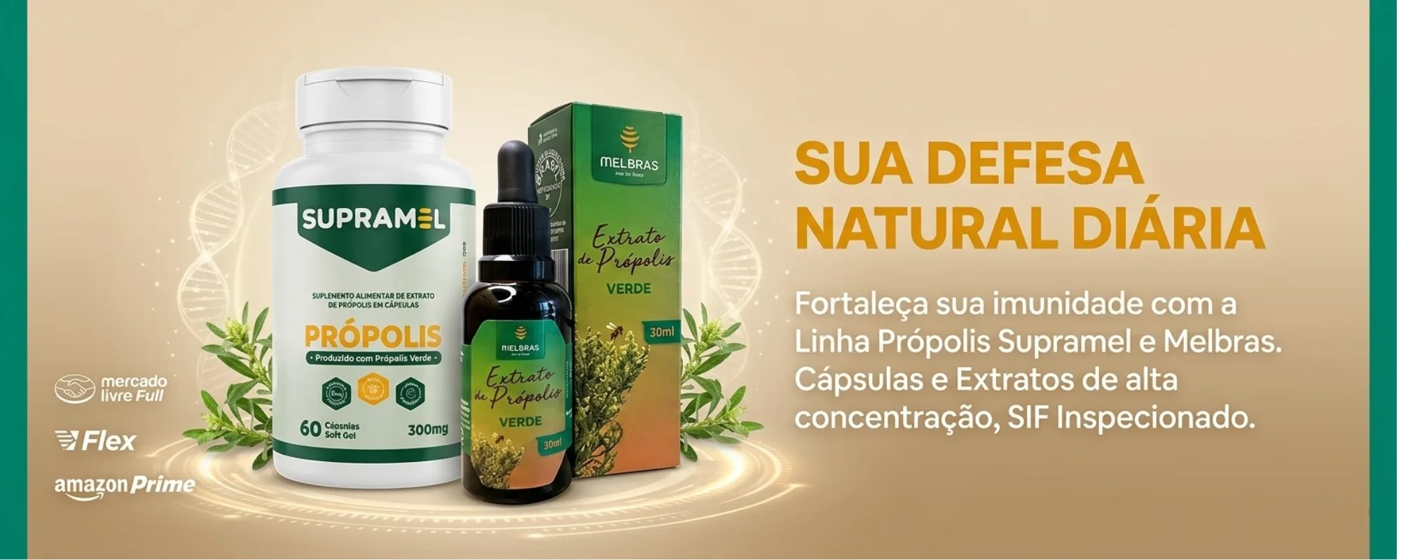 Banner promocional da Supramel