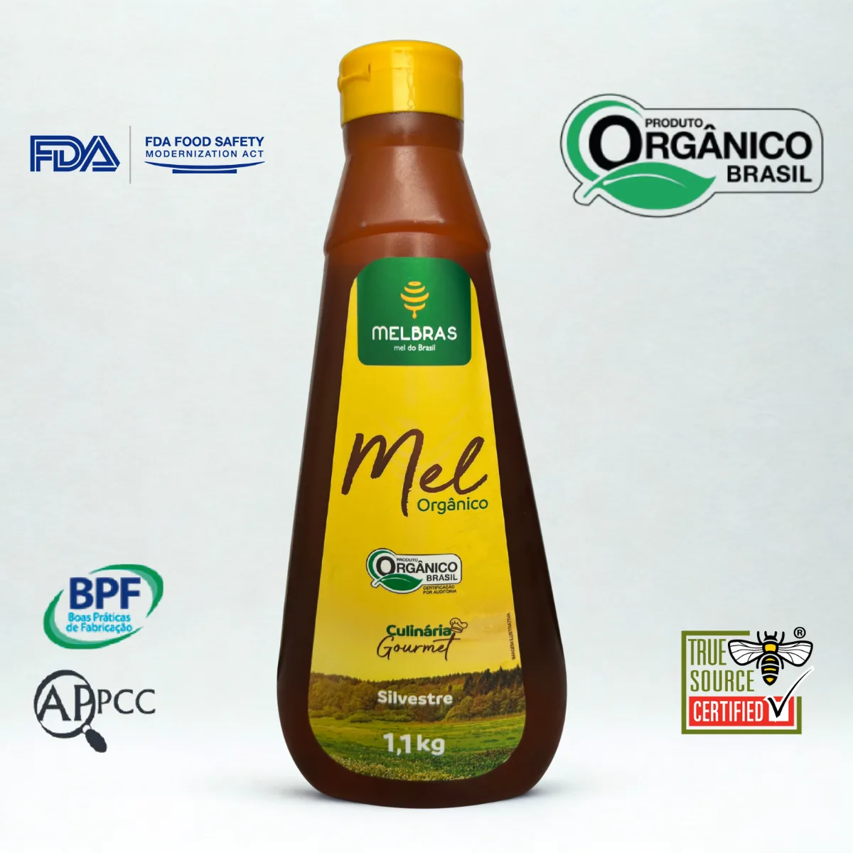 Mel Orgânico Silvestre 1,1 kg – Melbras - Imagem 2