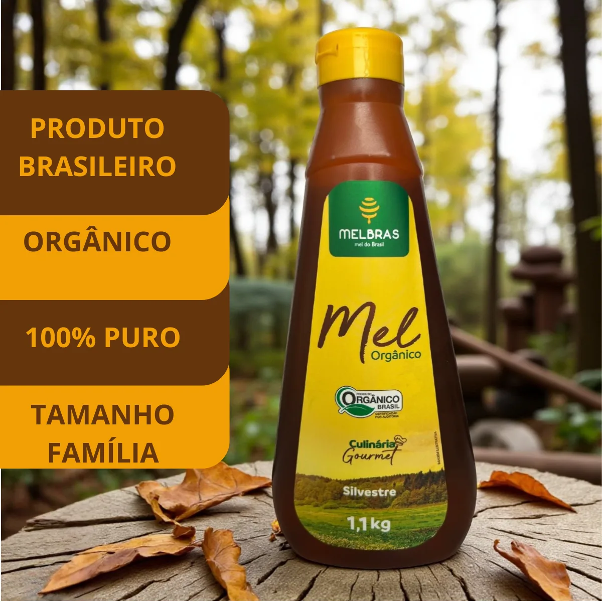 Mel Orgânico Silvestre 1,1 kg – Melbras - Imagem 4
