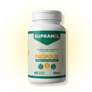 Própolis Verde em Cápsulas Softgel 300mg — 60 Cápsulas | Supramel