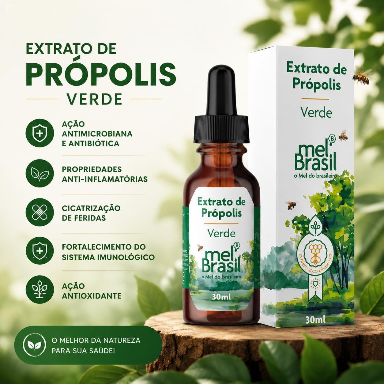 Extrato de própolis verde 11% 30ml - Melbras - Imagem 5